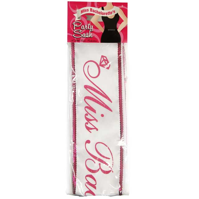 Little Genie Miss Bachelorette Sash - Red Sequin Party Sash