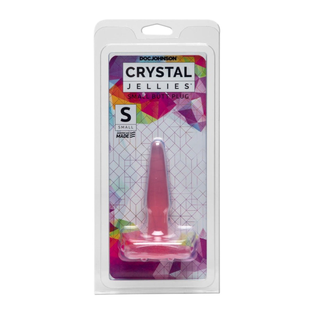 Doc Johnson Crystal Jellies - Butt Plug Pink Small