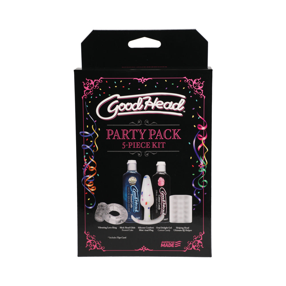 Doc Johnson GoodHead Party Pack - Complete Oral Pleasure Kit 5pc