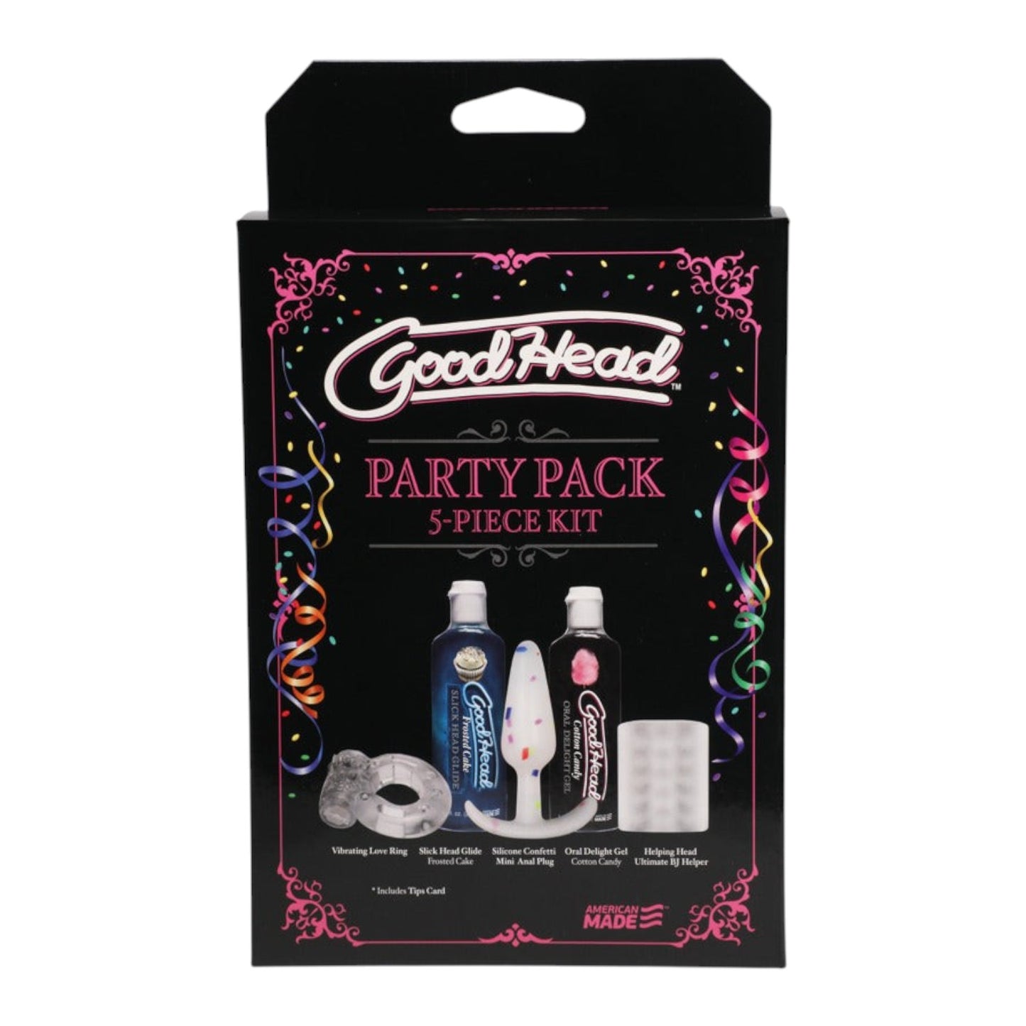 Doc Johnson GoodHead Party Pack - Complete Oral Pleasure Kit 5pc