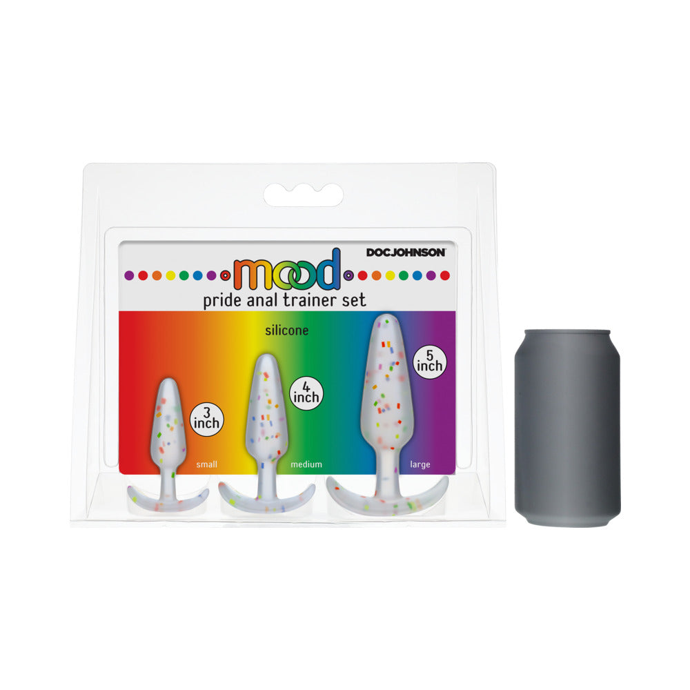 Doc Johnson Mood Pride Anal Plug - Training Set 3-Piece