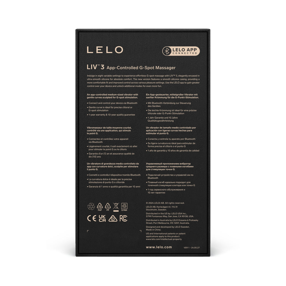 LELO LIV™ 3 - App-Controlled G-Spot Vibrator