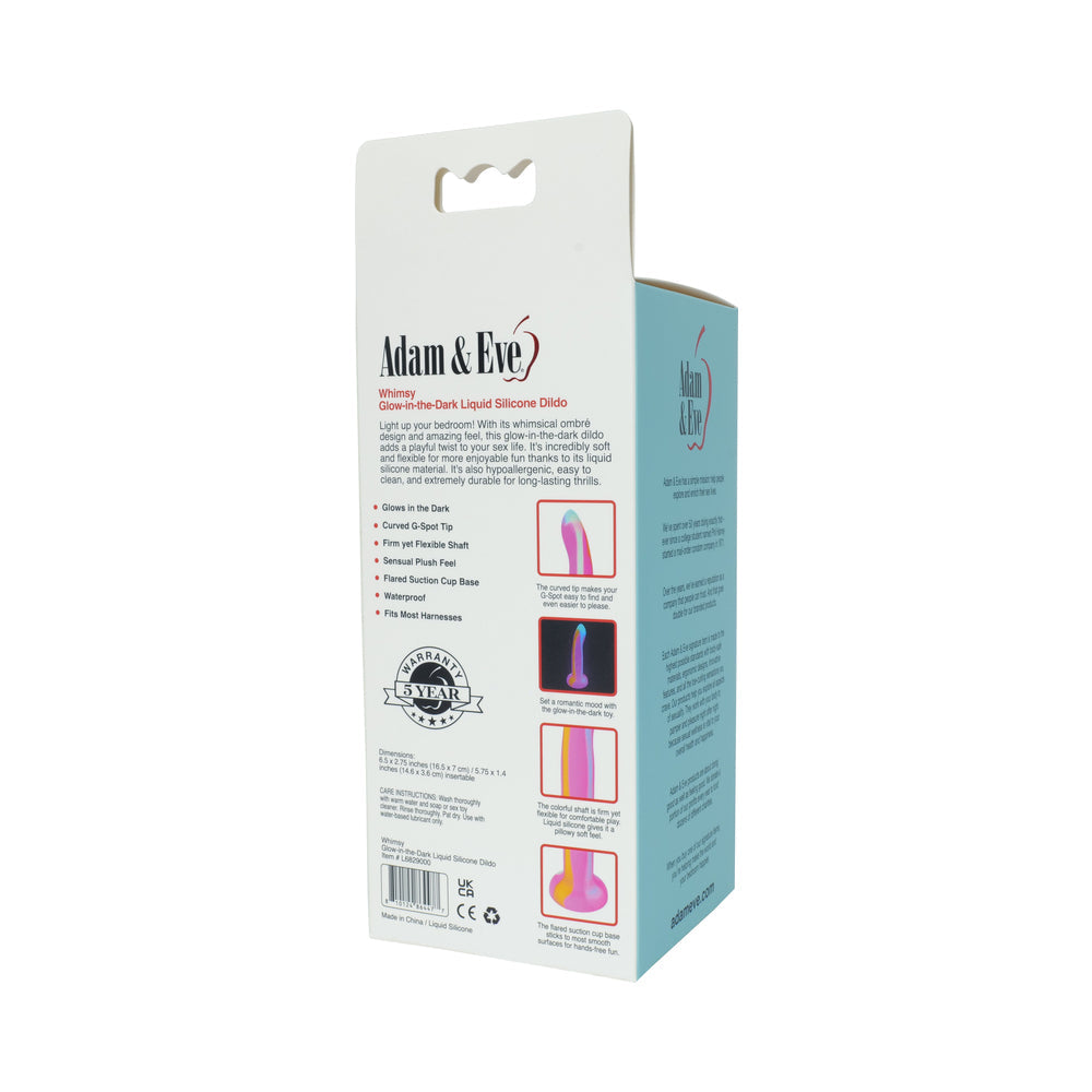 Adam & Eve Whimsy - Glow-In-The-Dark G-Spot Dildo