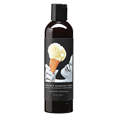Earthly Body Edible Massage Oil - Flavored & Kissable 8oz