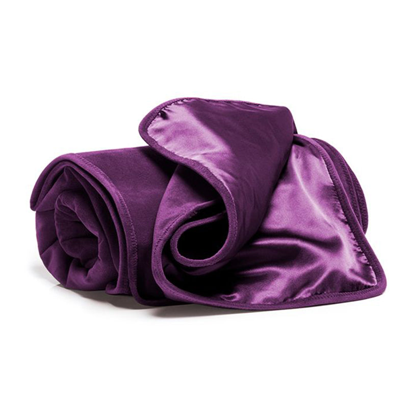 Liberator Fascinator Throw - Aubergine Microvelvet (2 Sizes)