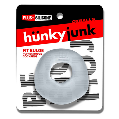 FIT BULGE hung-style cockring CLEAR STEAM