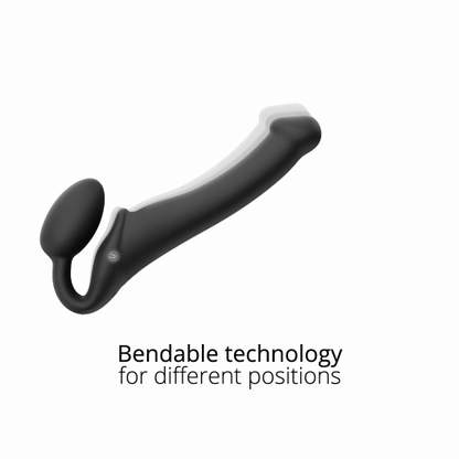 Strap-On-Me Vibrating Bendable Dildo - Harness Compatible
