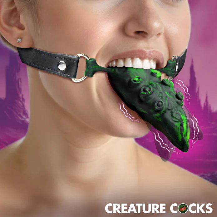 Silicone Tentacle Tongue - Green