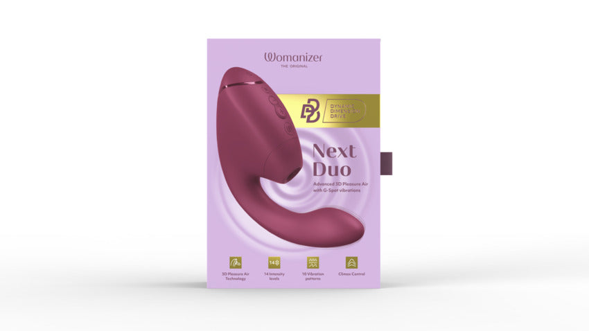 Womanizer Next Duo - Estimulador dual 3D Pleasure Air + Punto G 
