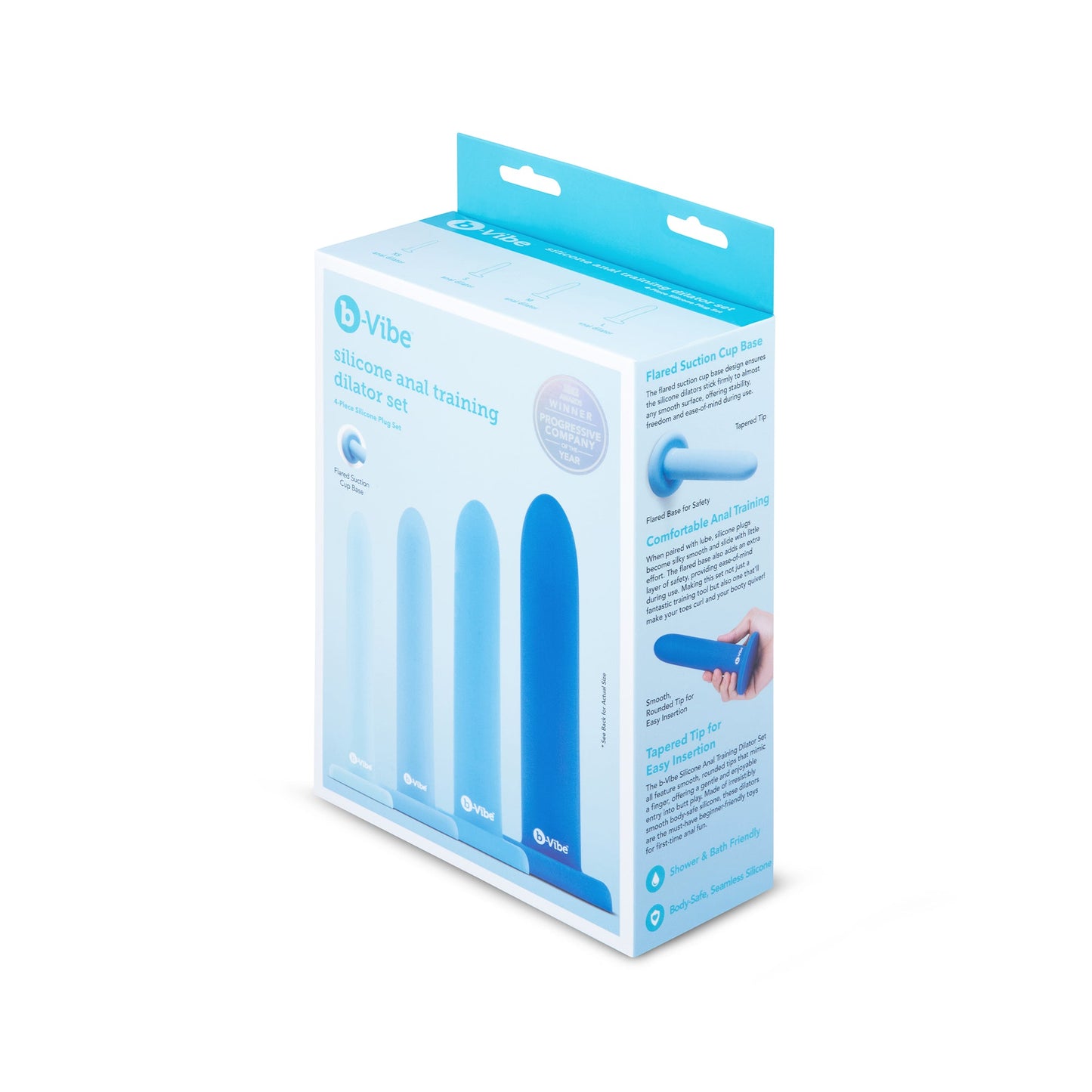 Set de dilatadores de entrenamiento anal de silicona b-Vibe - Tamaños progresivos