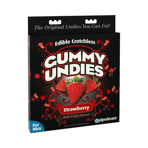 Pipedream Edible Gummy Undies For Him - Crotchless Strawberry Candy