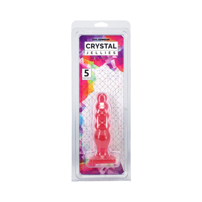 Doc Johnson Crystal Jellies Anal Delight 5in - Pink