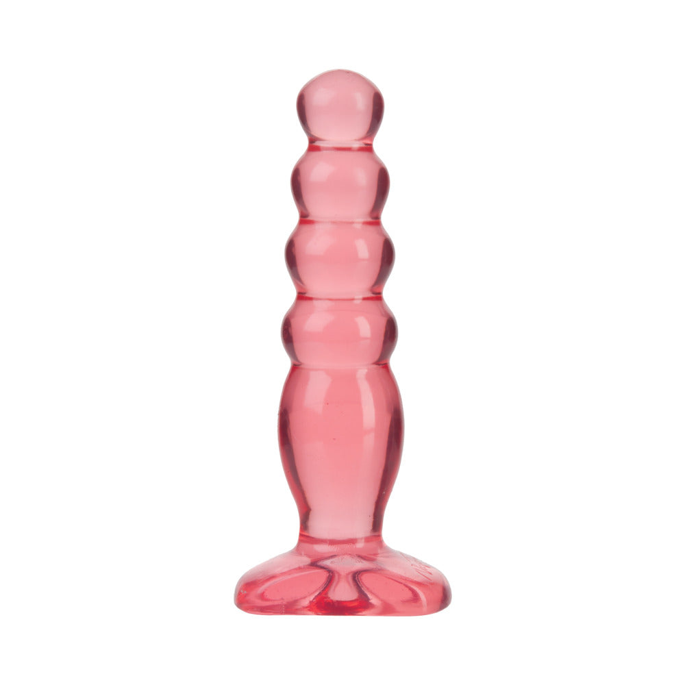 Doc Johnson Crystal Jellies Anal Delight 5in - Pink