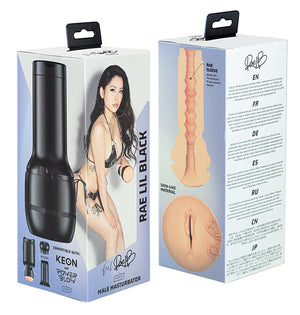 Kiiroo FeelRae Lil Black - Masturbador masculino interactivo realista 
