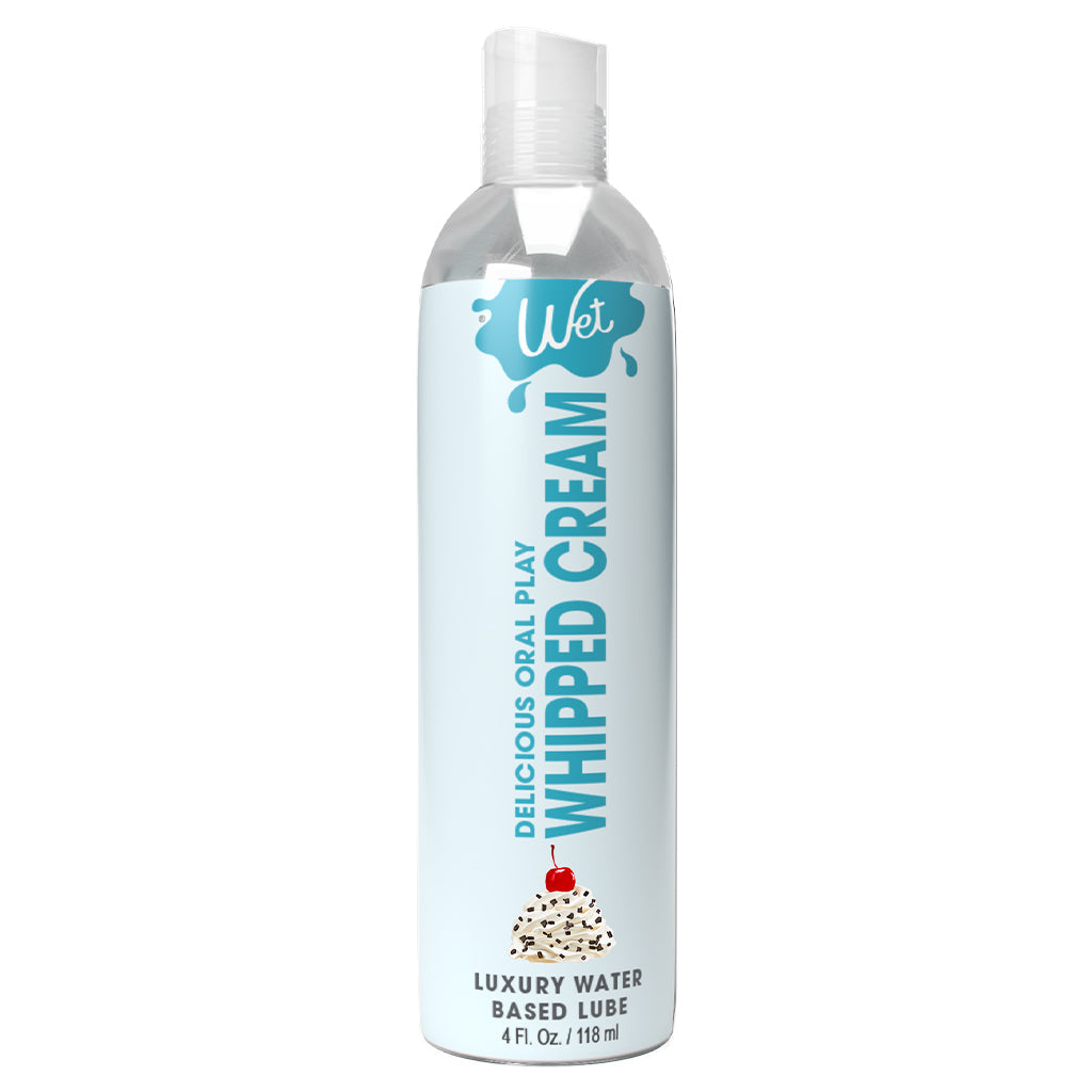 Lubricante de crema batida para postres WET - A base de agua y sin azúcar 