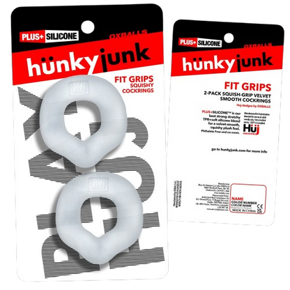 FIT GRIPS 2-pack ergo-fit cockrings CLEAR/CLEAR
