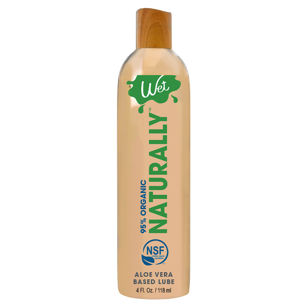 WET Naturally - Lubricante con 95% de aloe vera orgánico 