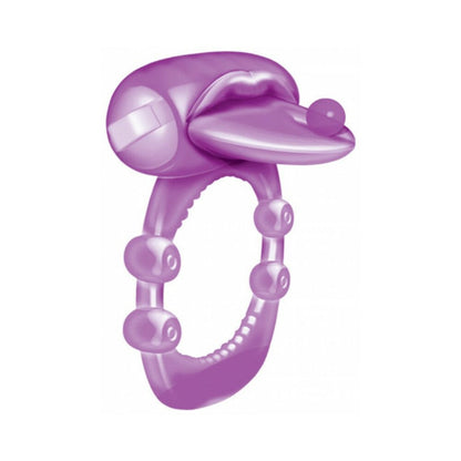 Hott Products Xtreme Vibes Pierced Tongue - Vibrating Cock Ring