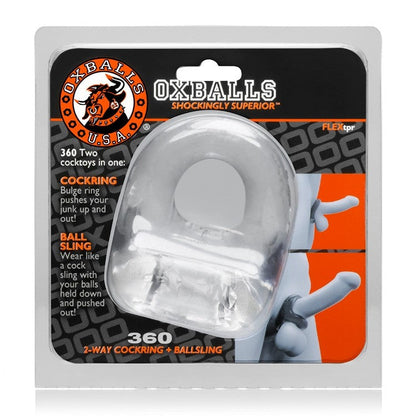 OXBALLS 360 Cockring & Ballsling - Dual Function FLEXtpr