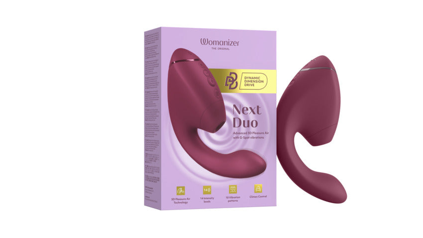 Womanizer Next Duo - Estimulador dual 3D Pleasure Air + Punto G 