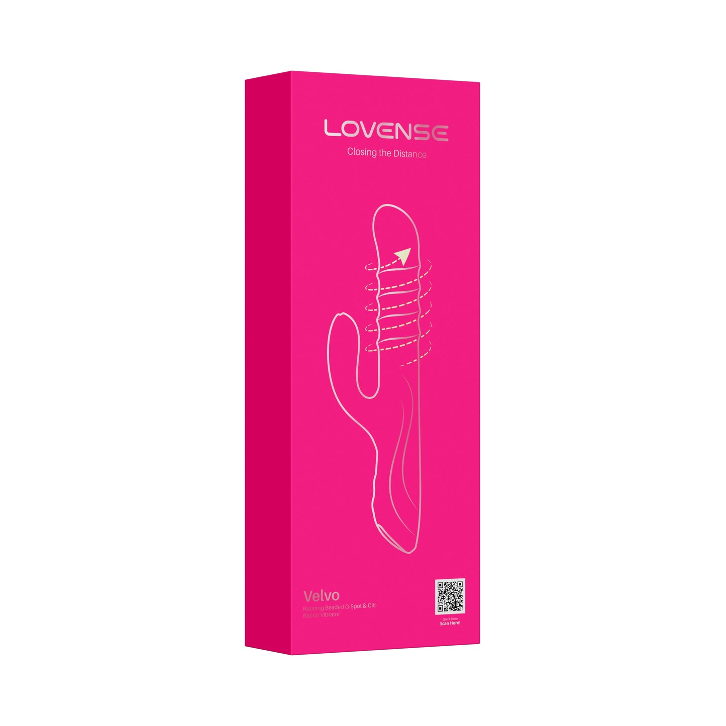 Lovense Velvo - Vibrador tipo Conejo NeoSpin para Punto G y Clítoris