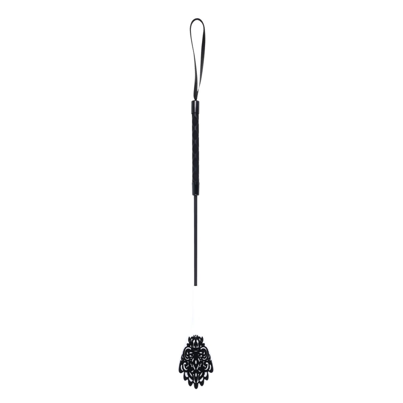 Lace Silicone Crop - Black