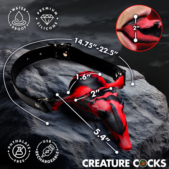 Silicone Barbed Tongue - Red