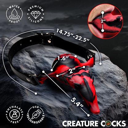 Silicone Barbed Tongue - Red