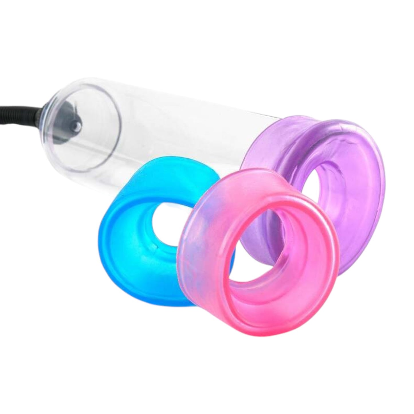 Pipedream Pump Worx - 4-Piece Cock Trainer Pump System Clear/Assorted