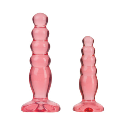 Doc Johnson Crystal Jellies - Anal Delight Trainer Kit Pink
