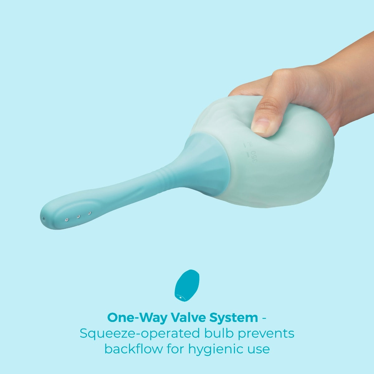 b-Vibe Silicone Flexflow Douche - Dual-Opening Anal Cleaner