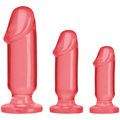 Doc Johnson Crystal Jellies Anal Starter Kit —  Pink