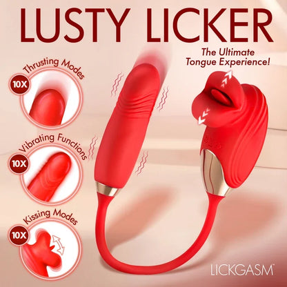 Bliss Kiss Kissing Clitoral Stimulator w/ Thrusting Vibrator