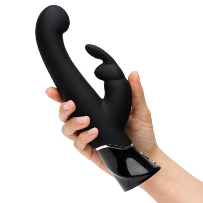 Fifty Shades of Grey Greedy Girl Rechargeable Silicone G-Spot Rabbit Vibrator Black