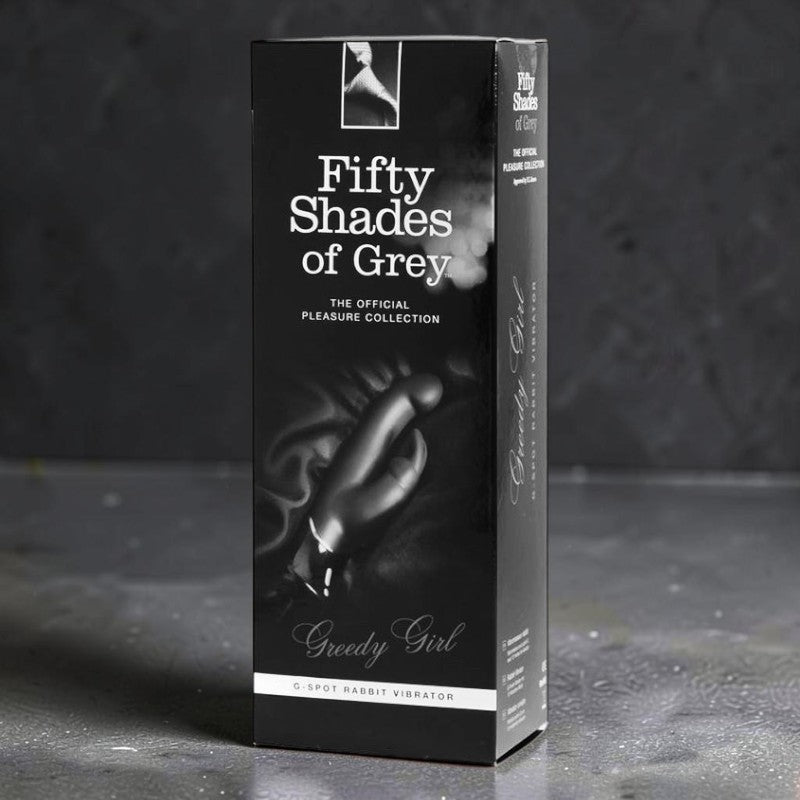 Fifty Shades of Grey Greedy Girl Rechargeable Silicone G-Spot Rabbit Vibrator Black