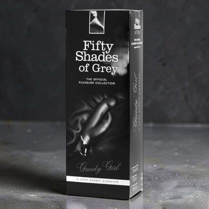Fifty Shades of Grey Greedy Girl Rechargeable Silicone G-Spot Rabbit Vibrator Black