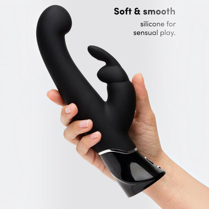 Fifty Shades of Grey Greedy Girl Rechargeable Silicone G-Spot Rabbit Vibrator Black