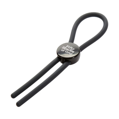 Fifty Shades of Grey Weekend Collection Again and Again Adjustable Silicone Love Ring Black