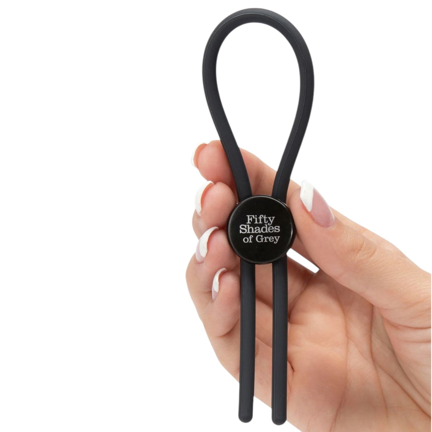 Fifty Shades of Grey Weekend Collection Again and Again Adjustable Silicone Love Ring Black