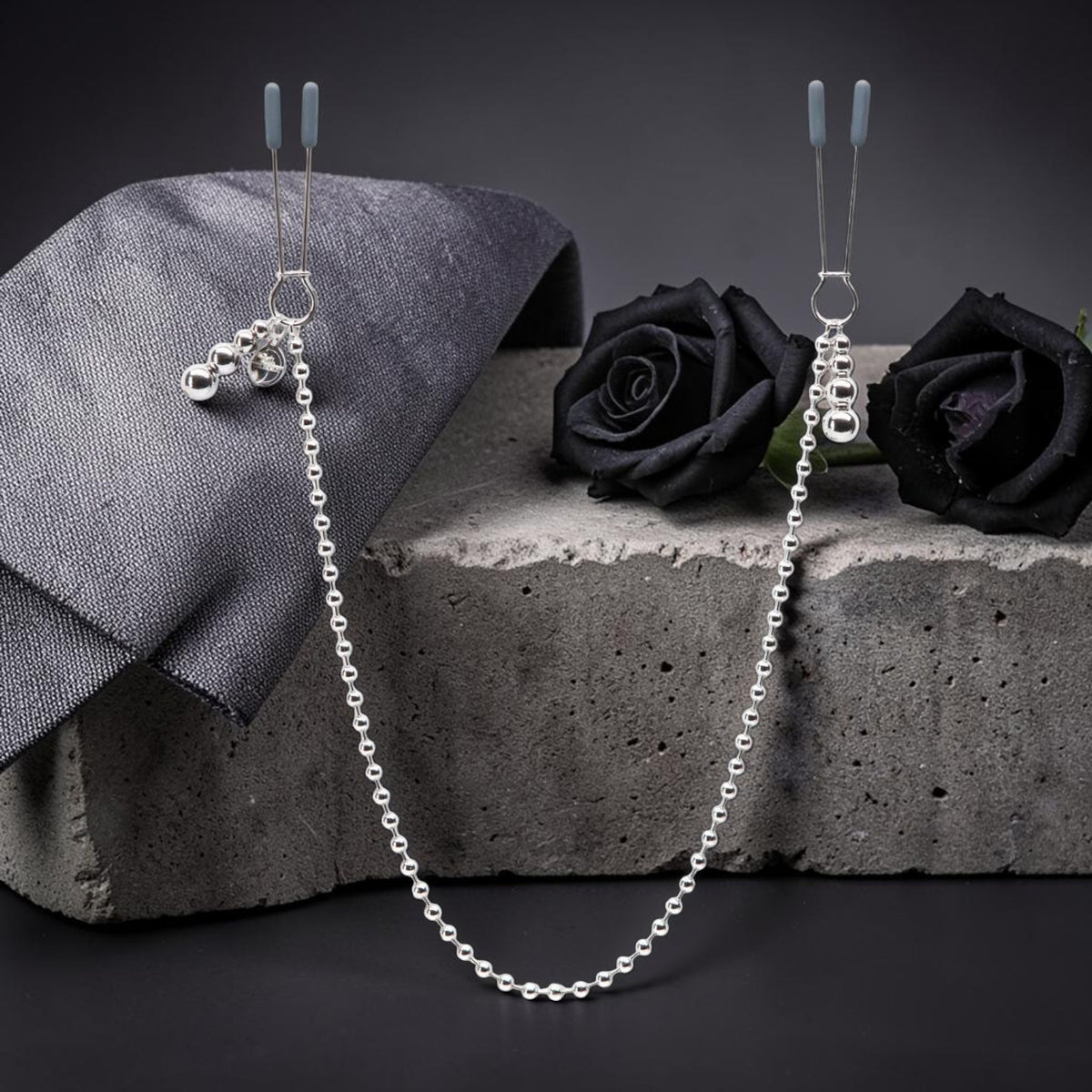 Fifty Shades Darker At My Mercy Beaded Chain Nipple Clamps