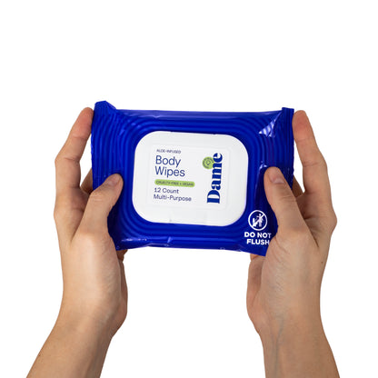 Dame Aloe & Cucumber Body Wipes - 12pk