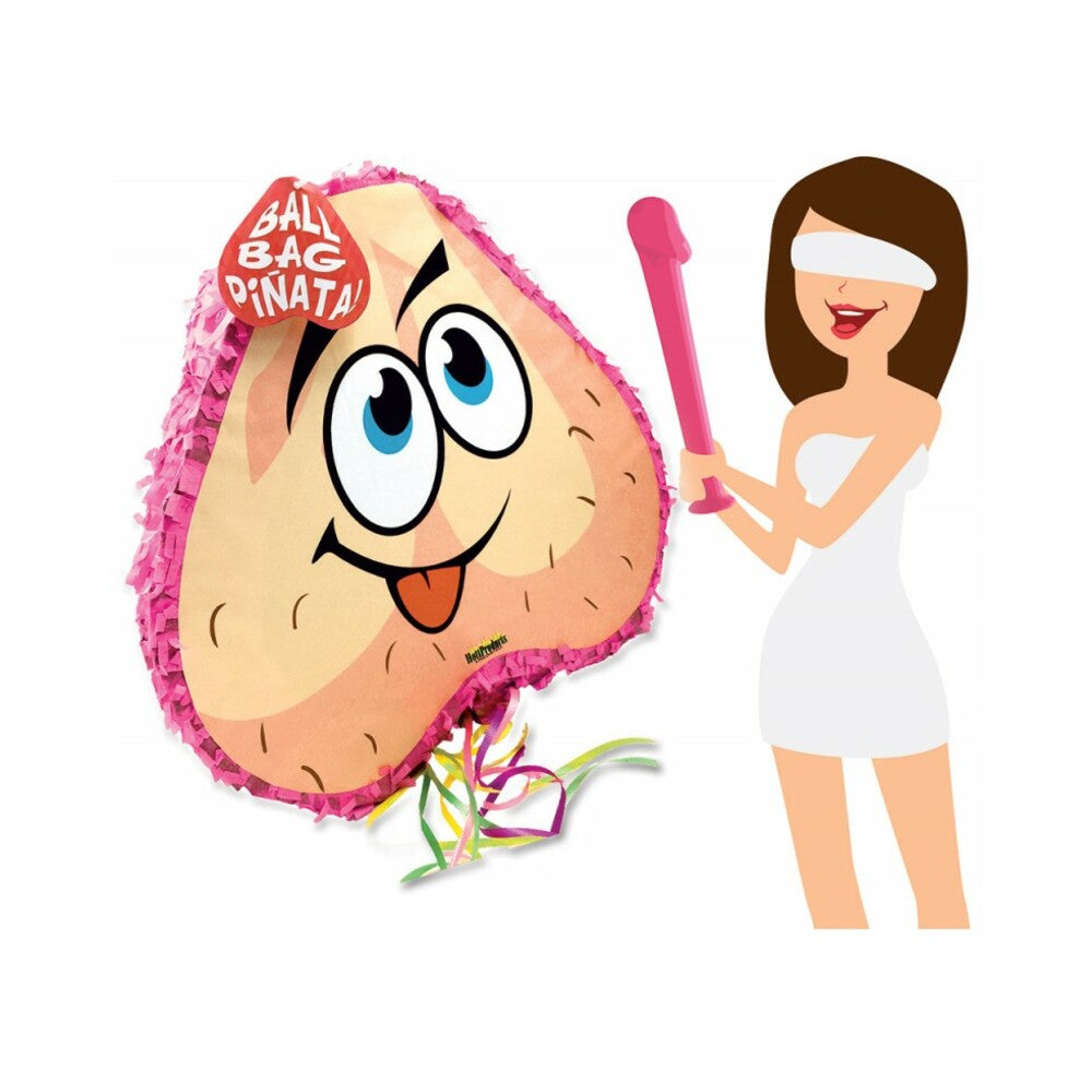 Hott Products Pink Pecker Bat & Ball Piñata - Combo Pack