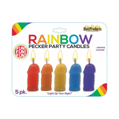 Hott Products Pecker Party Candles - Jasmine Scented 5-Pack