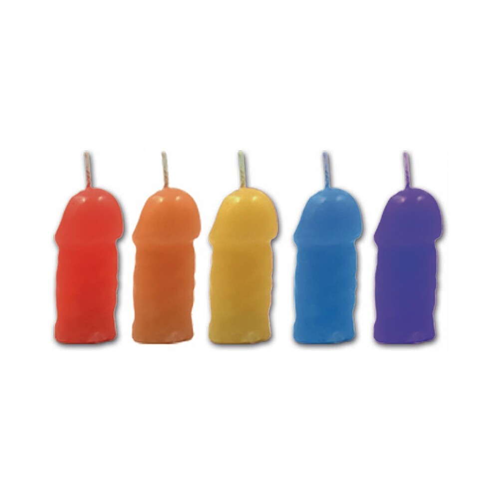 Hott Products Pecker Party Candles - Jasmine Scented 5-Pack
