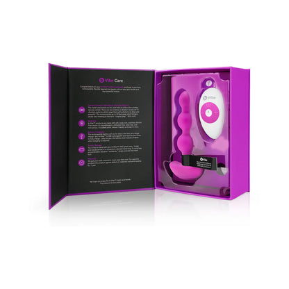 b-Vibe TRIPLET ANAL BEADS - 3-Bead 2-Motor Remote Vibrating