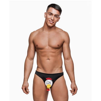Male Power Novelty Choke The Chicken Bikini - Underwear Black O/S
