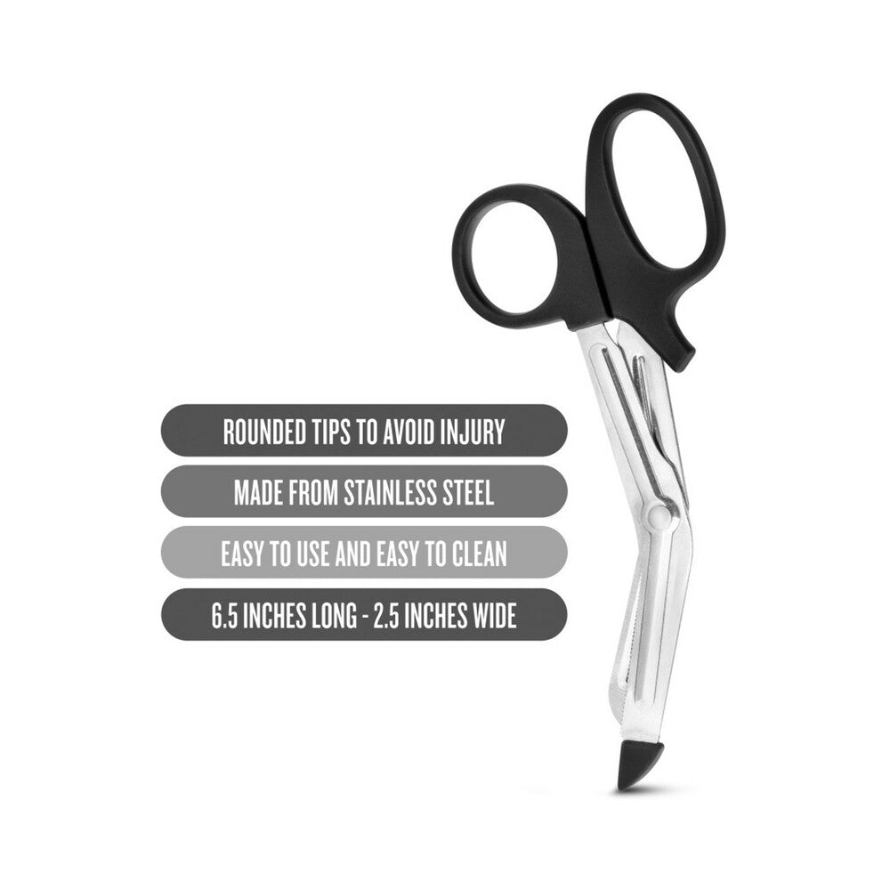 Blush Temptasia Bondage Safety Scissors - Black