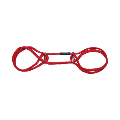 Doc Johnson Japanese Style Bondage Cotton Wrist & Ankle Cuffs Red