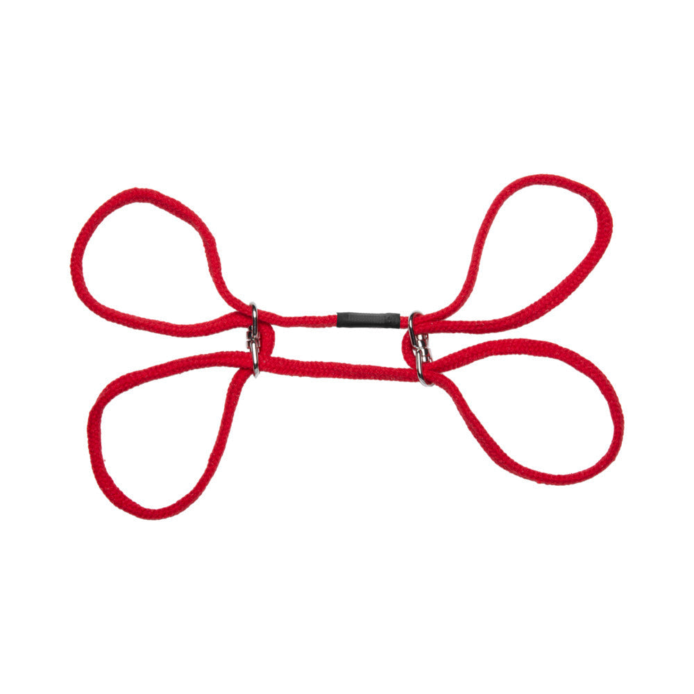 Doc Johnson Japanese Style Bondage Cotton Wrist & Ankle Cuffs Red