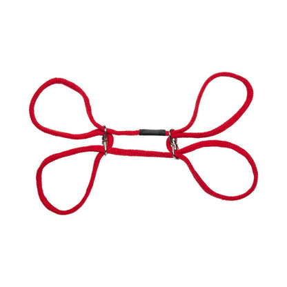 Doc Johnson Japanese Style Bondage Cotton Wrist & Ankle Cuffs Red